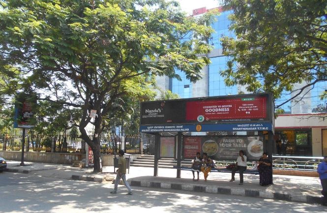 Cost of Bus Shelter Advertising at Sudhama Nagar Bus Stop in Bangalore, Outdoor Media Agency Bangalore, Karnataka 